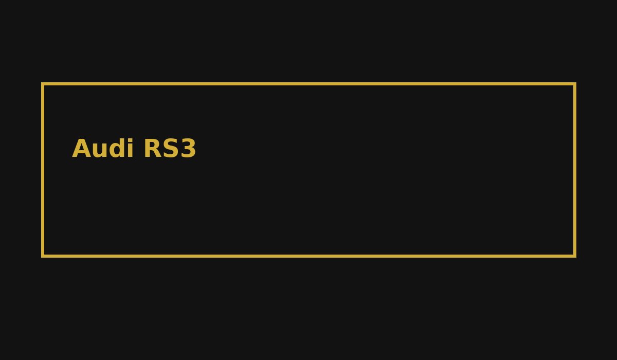 Audi RS3